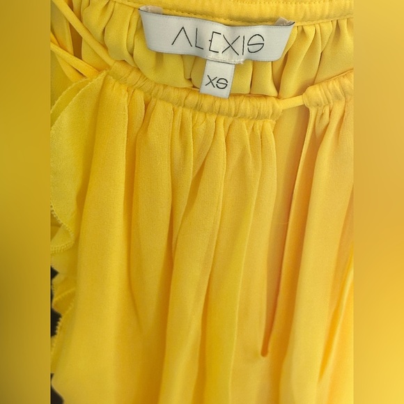 Alexis ruffled silk top. Size XS. Worn only ONCE! Pristine condition! - Picture 3 of 4